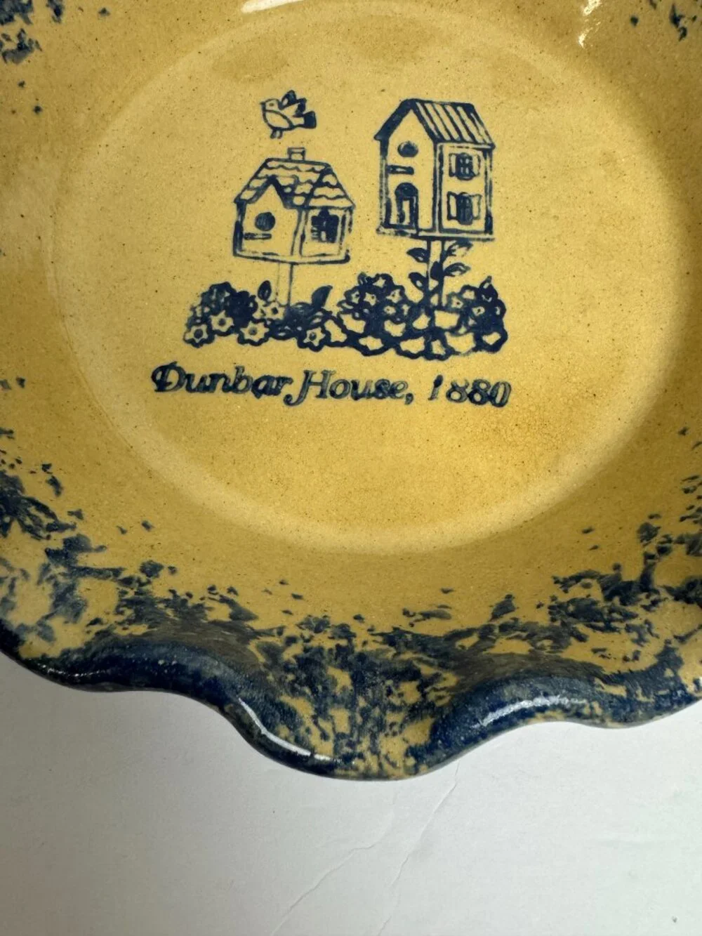 Vintage 1995s Stillmeadow Pottery Jim Palph Stoneware Spongeware Birdhouses